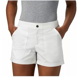 NWT Columbia Longer Days White Shorts 6” Size 10